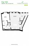 Flat 108 Floorplan Flat 108 Floorplan at Verde Pointe